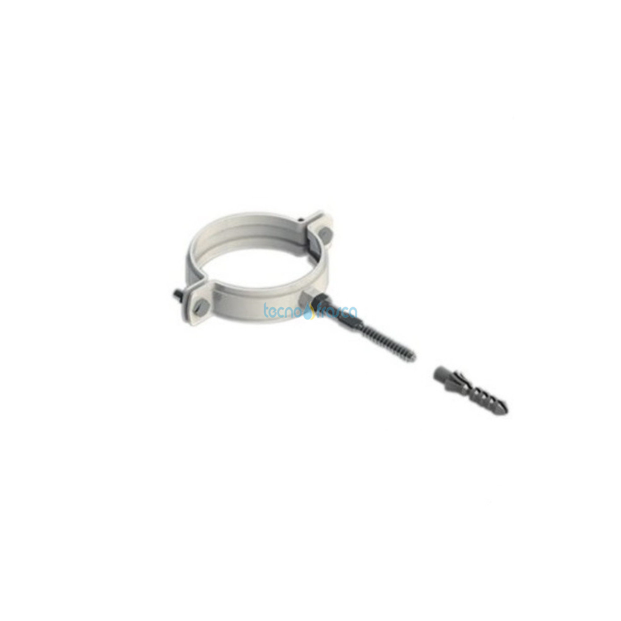 Fascette a parete 8 mm acciaio inox, condotti caldaie a condesazione