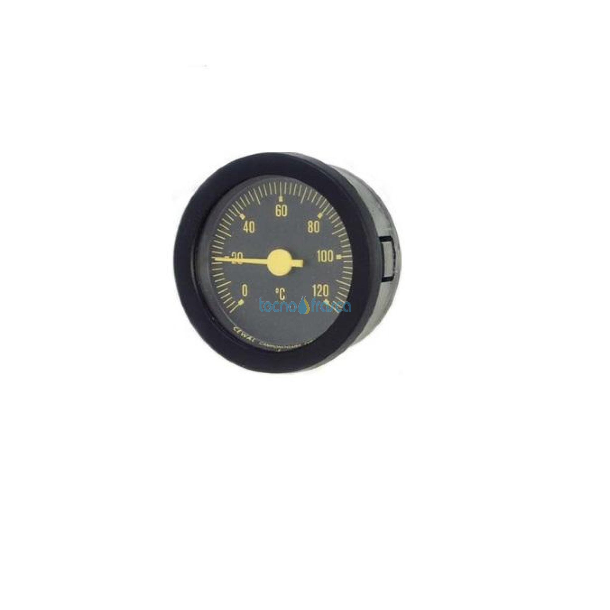 Termometro capillare d52 scala -40+40 nero 91312109