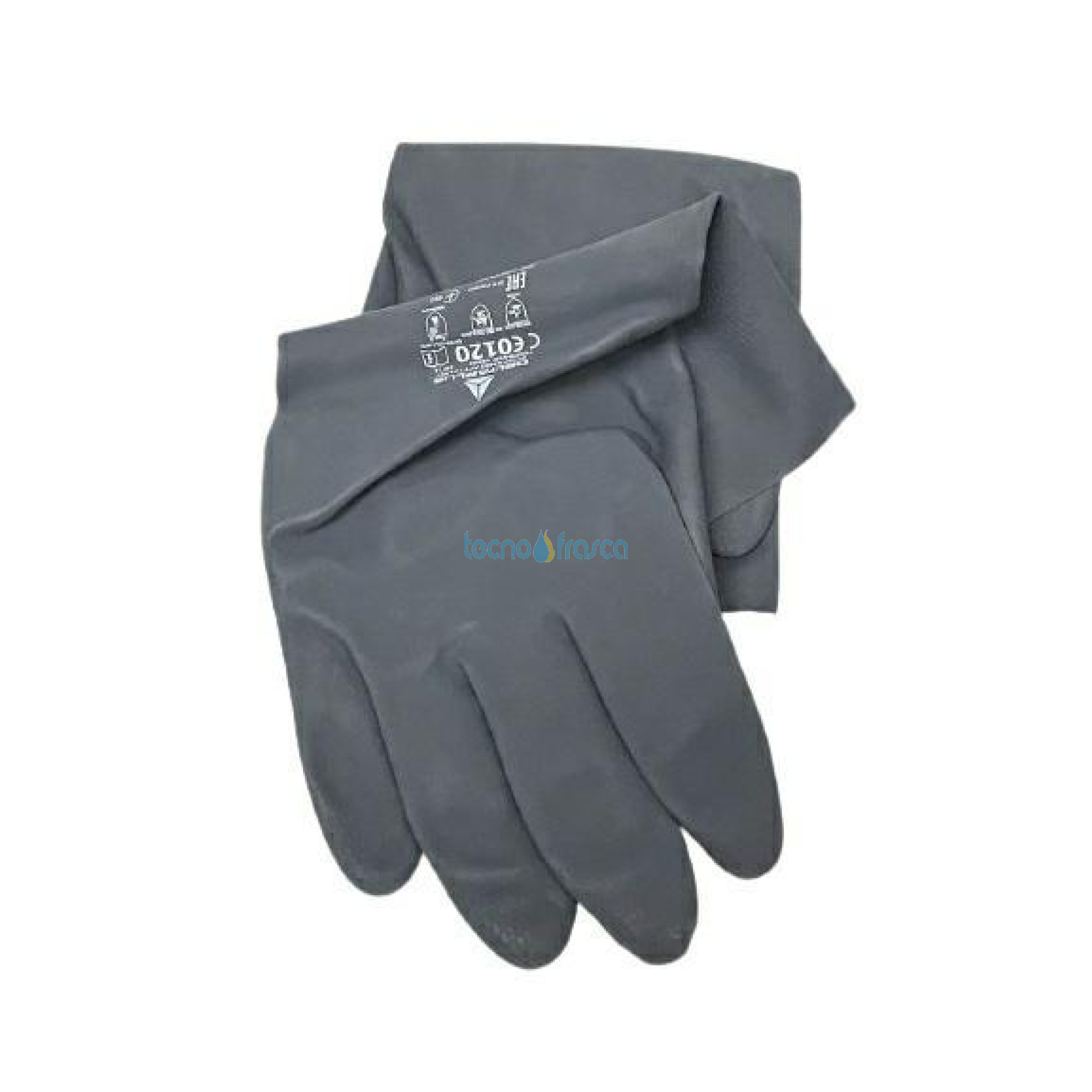 Guanti protetiivi resistenti agli acidi in neoprene certificati xl