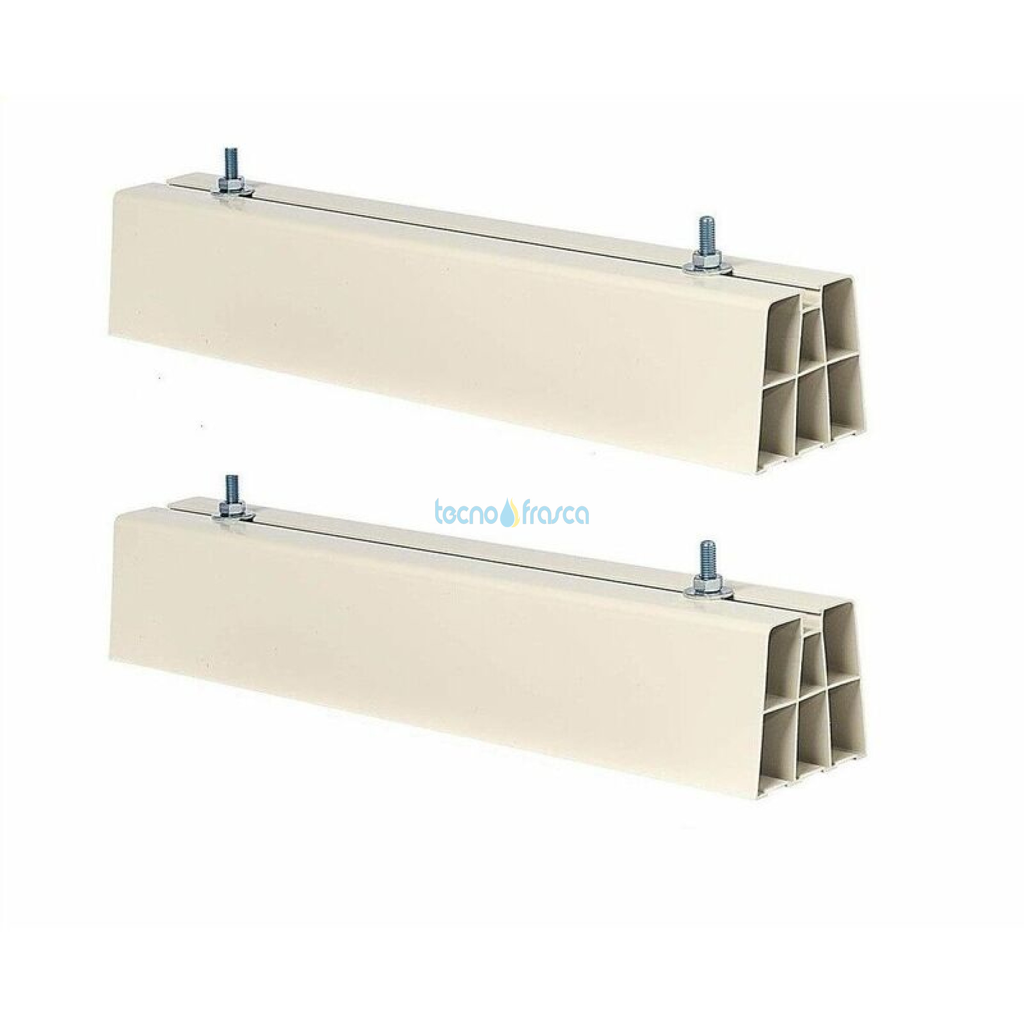 Supporto a pavimento per motocond. 80x80 l450 prof.450 prot.300kg