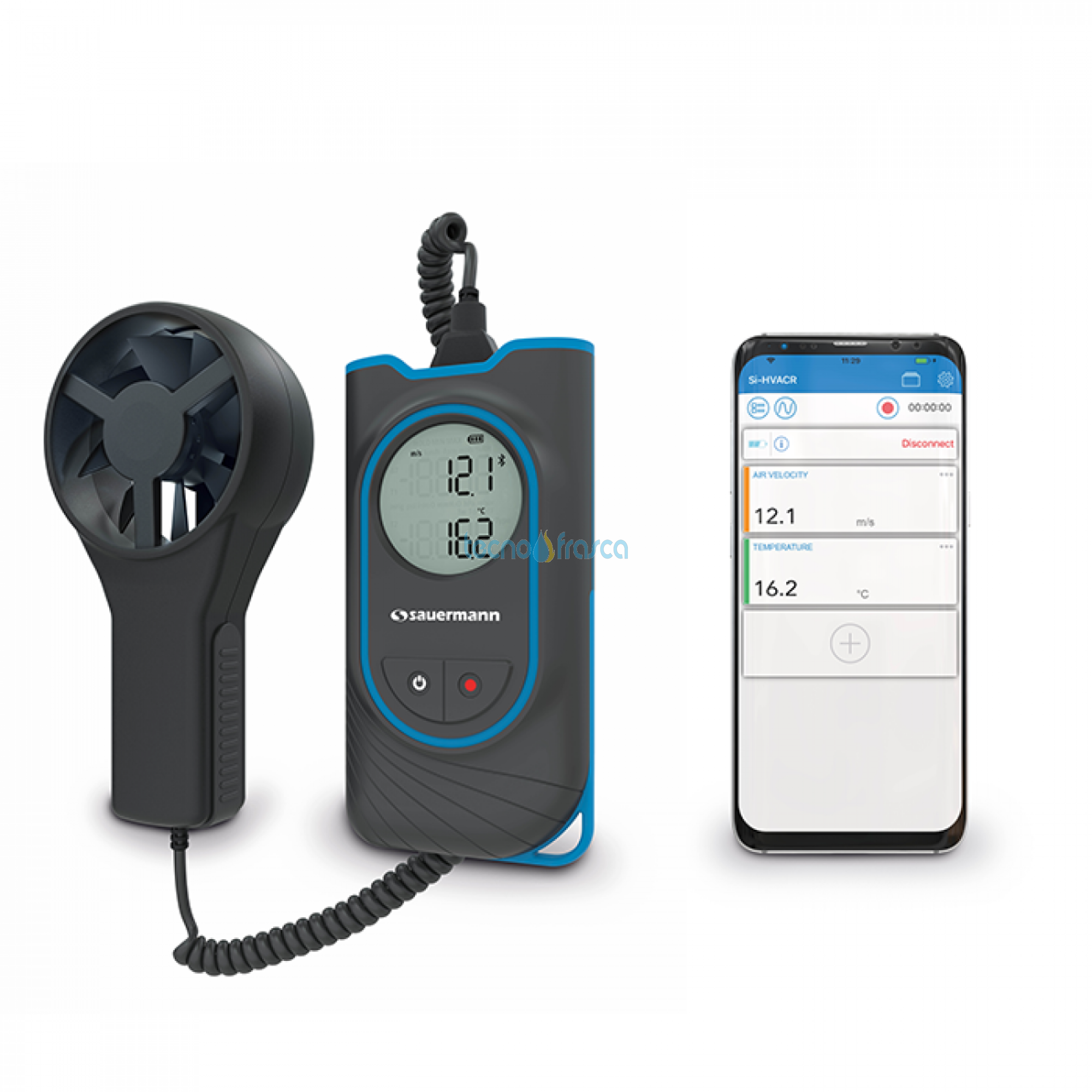 Sauermann termo anemometro con ventolina si-vv3