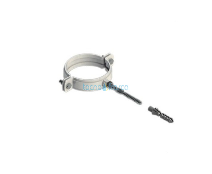 Fascette a parete 8 mm acciaio inox, condotti caldaie a condesazione