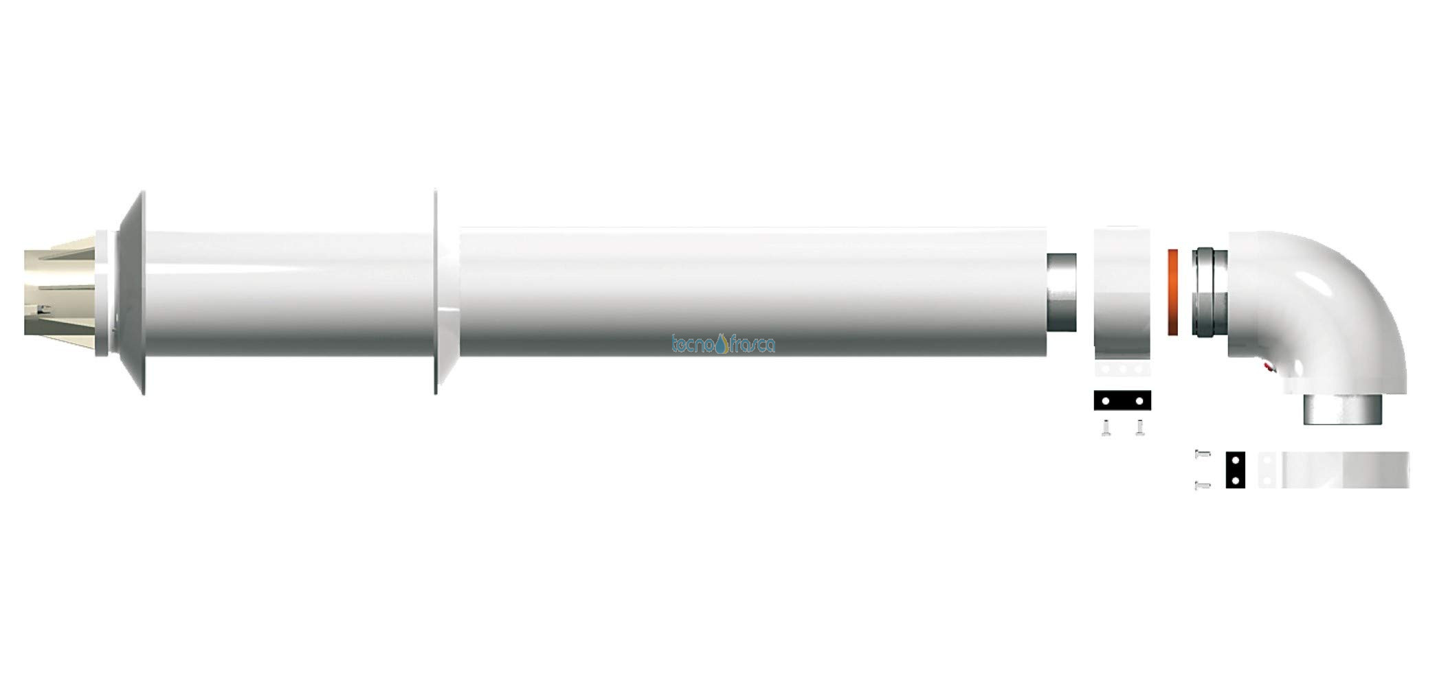 Chaffoteaux scarico fumi orizzontale coassiale 60/100 1mt 3318000