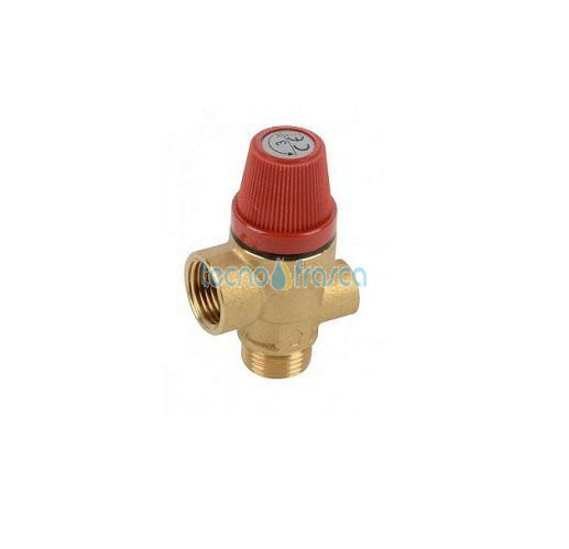 Ariston valvola sicurezza 1/2" 3 bar attacco idrometro 569292