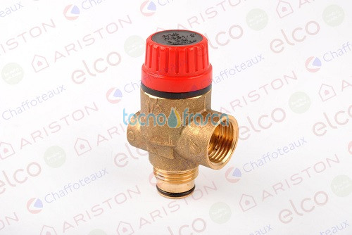 Ariston valvola di sicurezza 3bar + manometro 998453