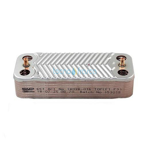 Immergas scambiatore 16 piastre nike/eolo mini 28kw 1.022221