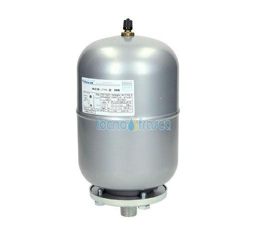 Vaso di espansione lt 2 attacco 1/2 grigio zincato