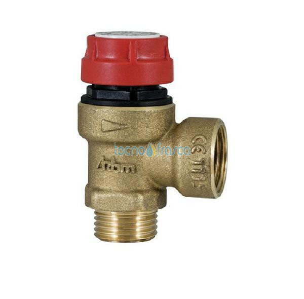 Valvola di sicurezza 1/2 x 1/2 attacco maschio 3 bar 03520440
