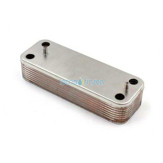 Scambiatore sanitario 14 piastre ferroli 39835630 scr020p
