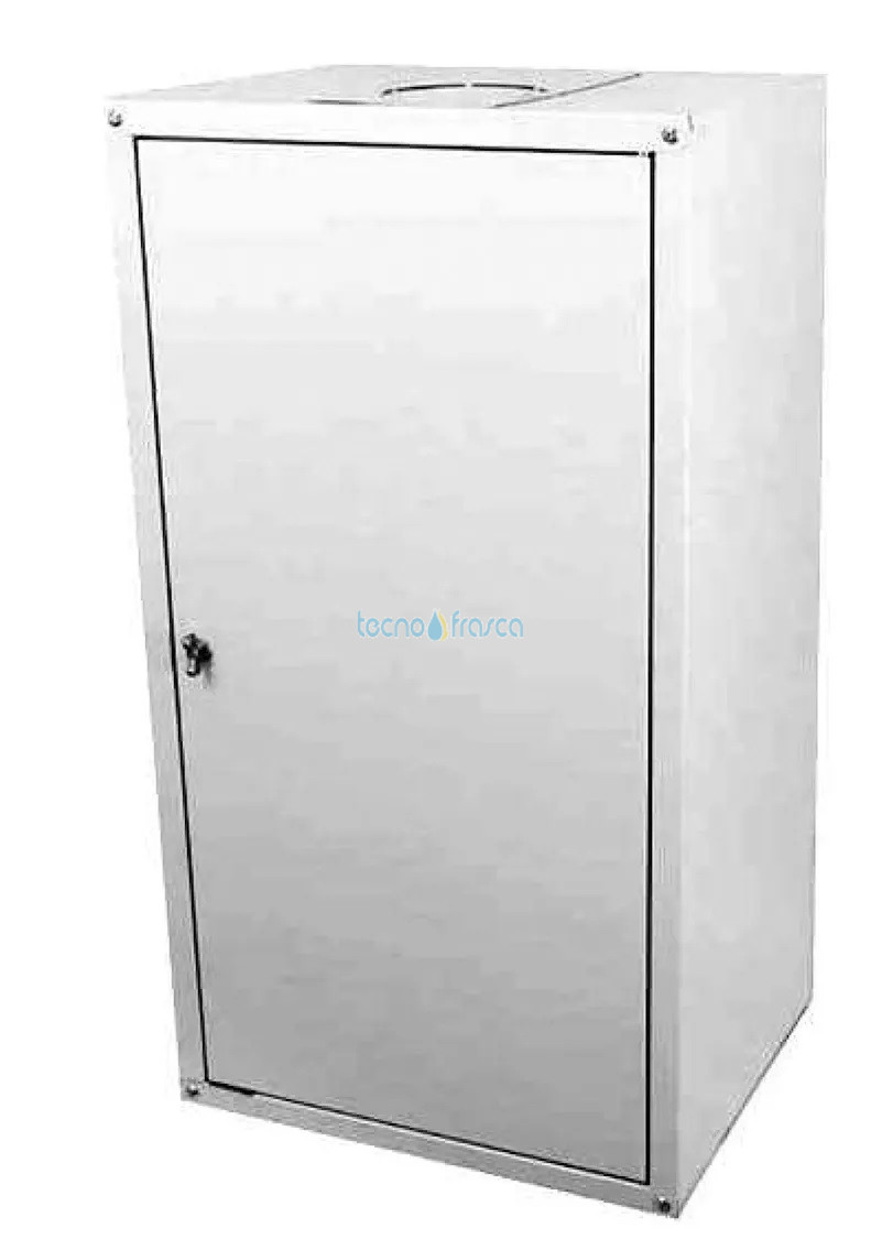 Copriscaldino bianco lamiera zincata universale esterno 870x480x350
