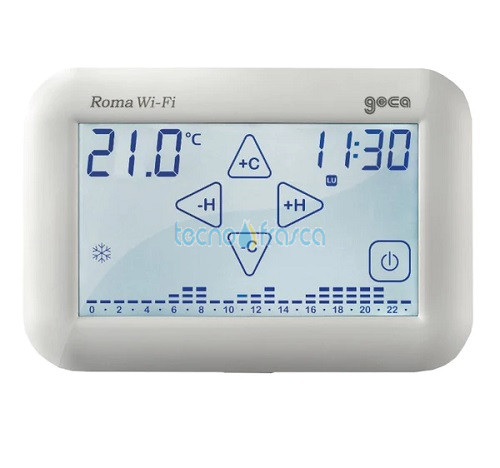Cronotermostato touch roma wi-fi bianco 230v cr431b