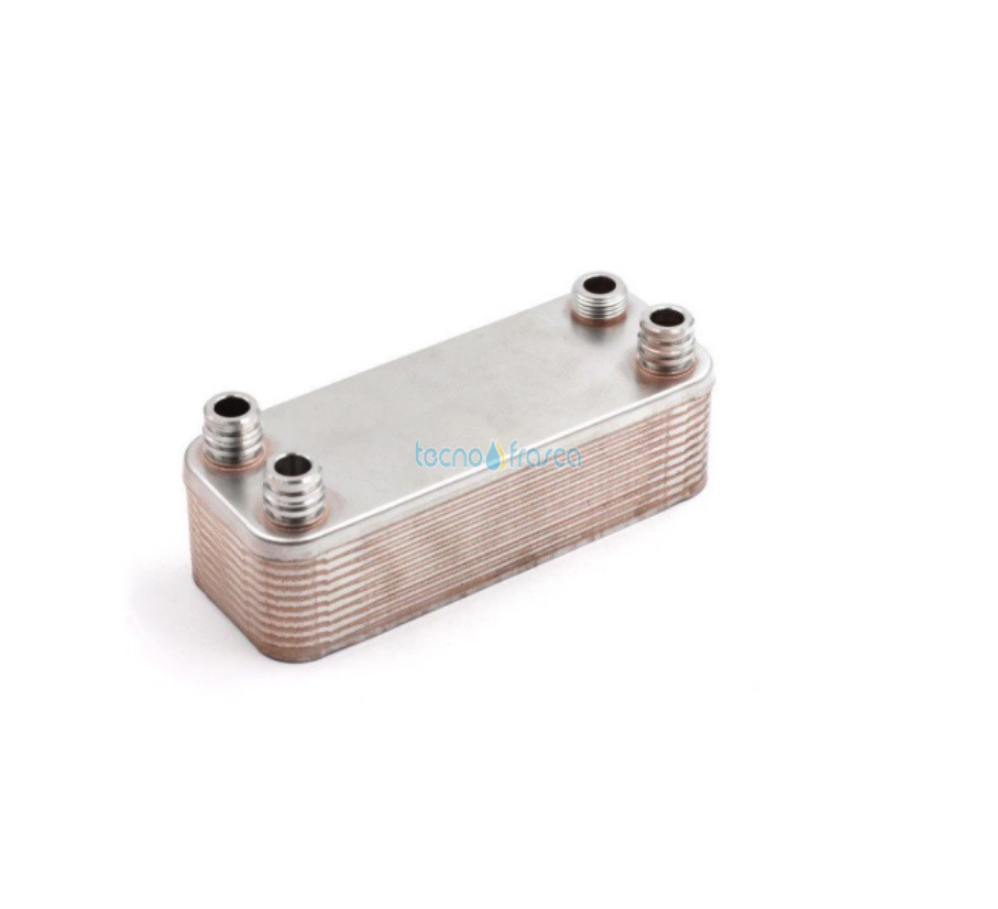 Scambiatore sanitario vaillant 20 piastre att. 1/2" 065153 scr011