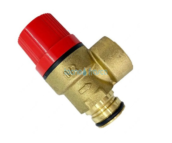 Fondital Valvola sicurezza 1/2" 3 bar 6VALSIBA07