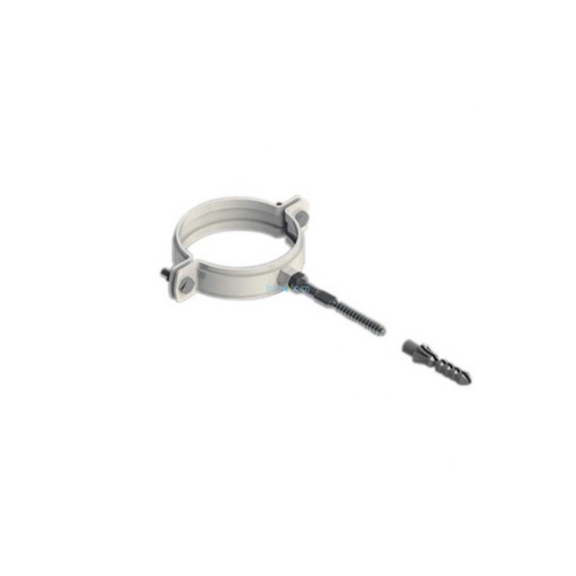 Fascette a parete 8 mm acciaio inox, condotti caldaie a condesazione