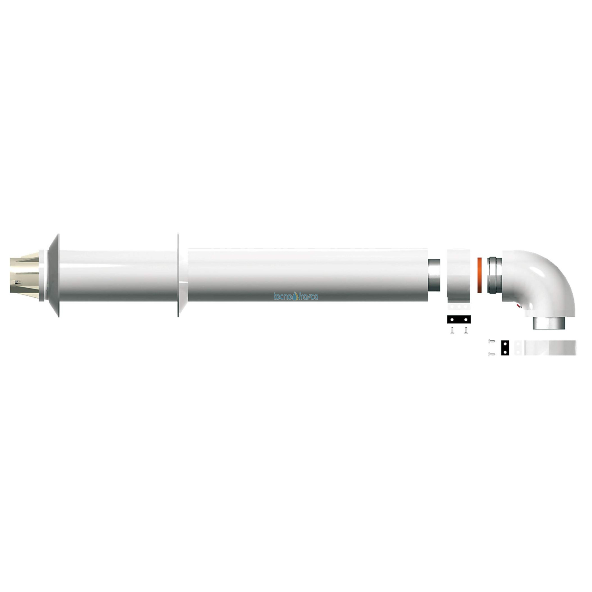 Chaffoteaux scarico fumi orizzontale coassiale 60/100 1mt 3318000