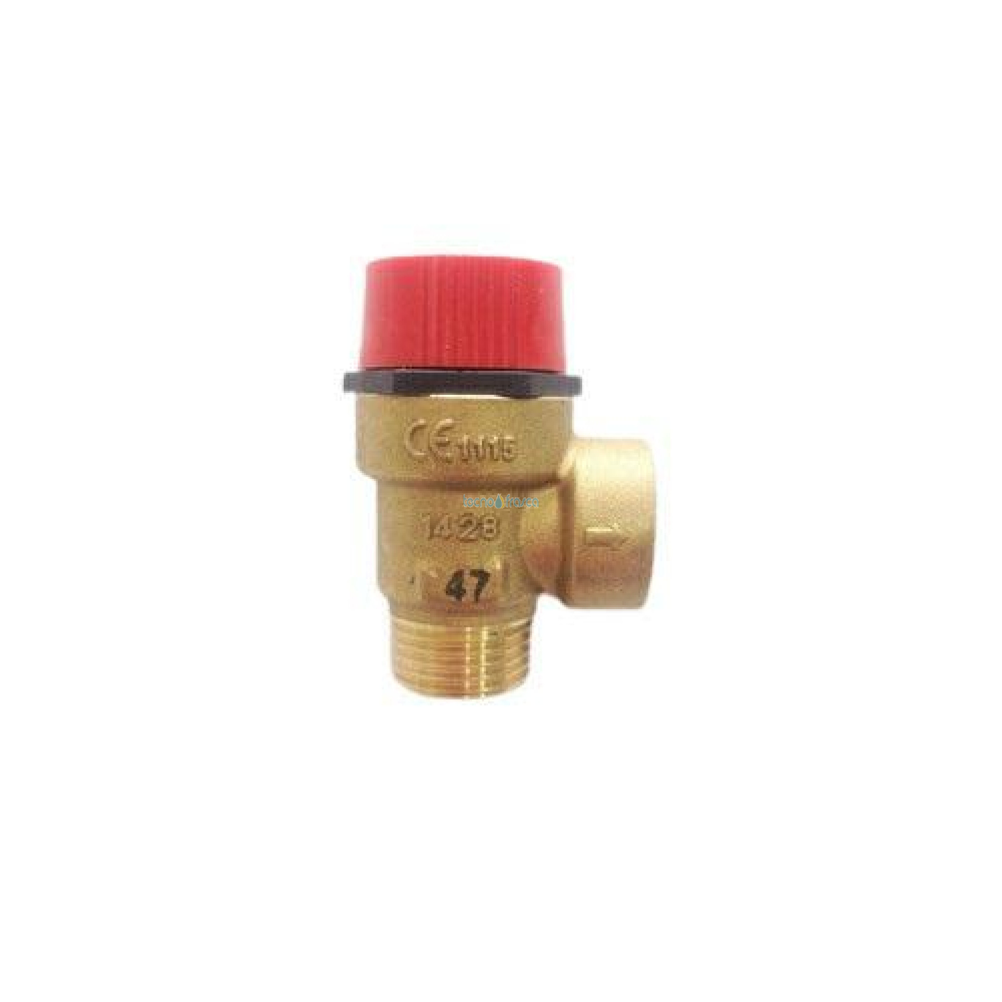 Baxi valvola di sicurezza 1/2 m/f 3 bar jjj009950600