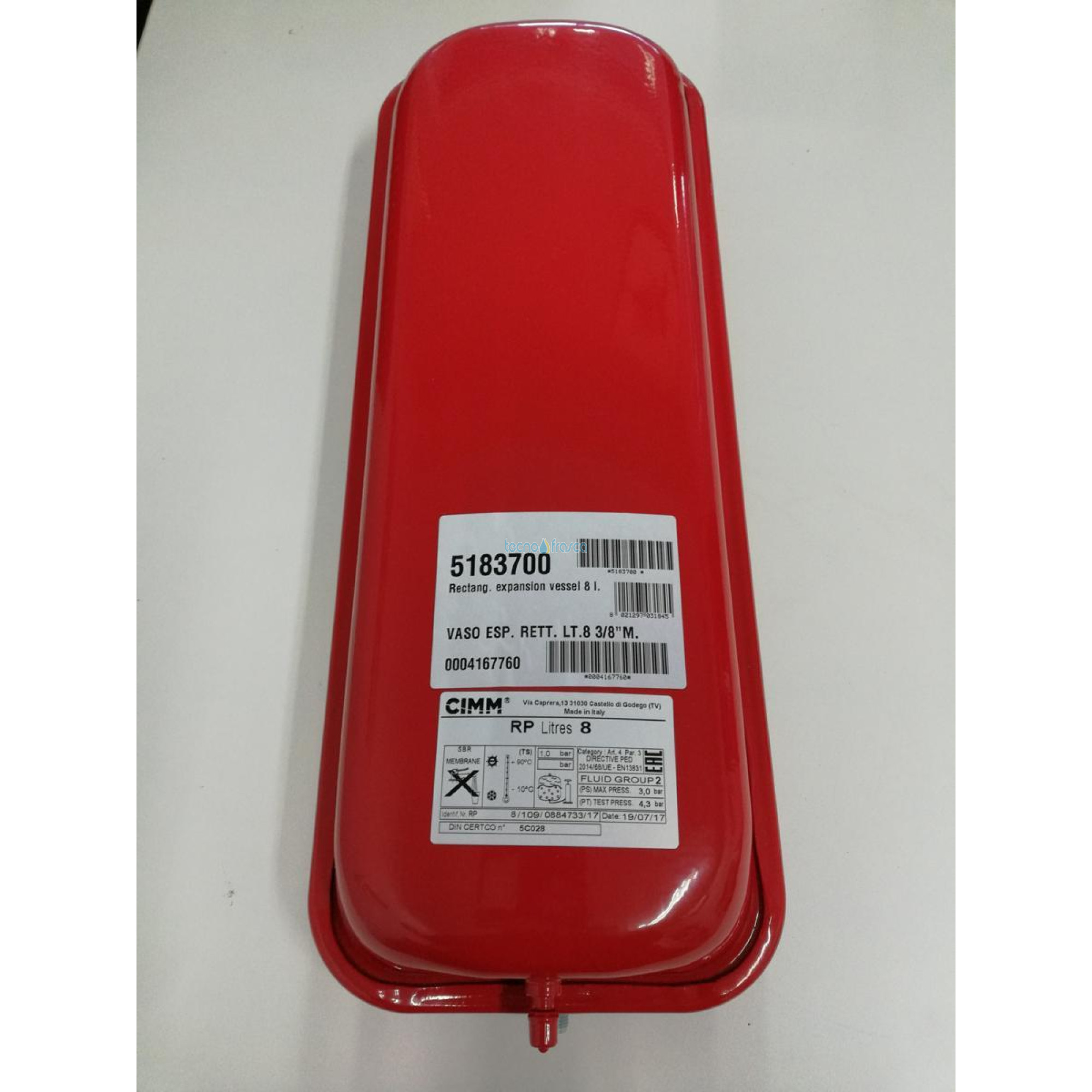 Sime vaso di espansione lt 8 attacco 3/8 5183700 format 25-30-60 bf