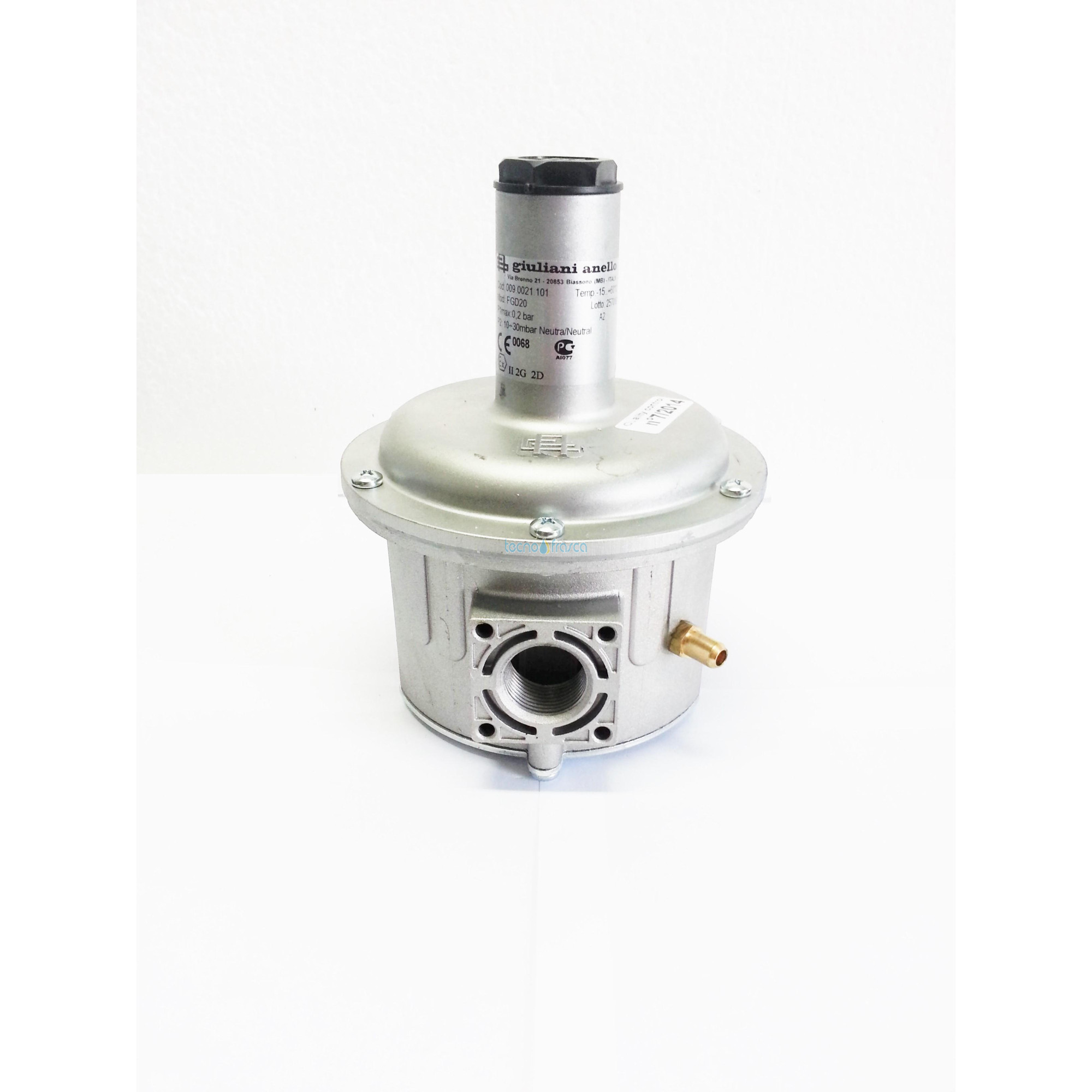 Regolatore con filtro 3/4 fgd20 con molla netura 10-30mbar