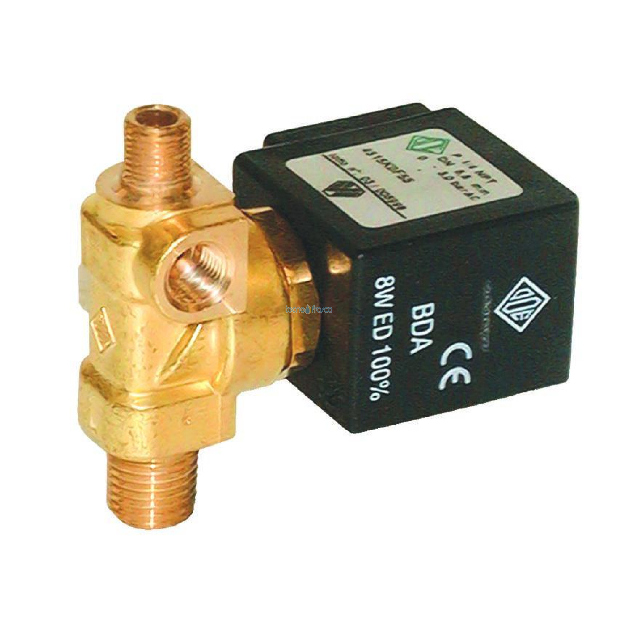 Elettrovalvola per pompa del vuoto attacco 1/4"m. 1/8"m. 17.034