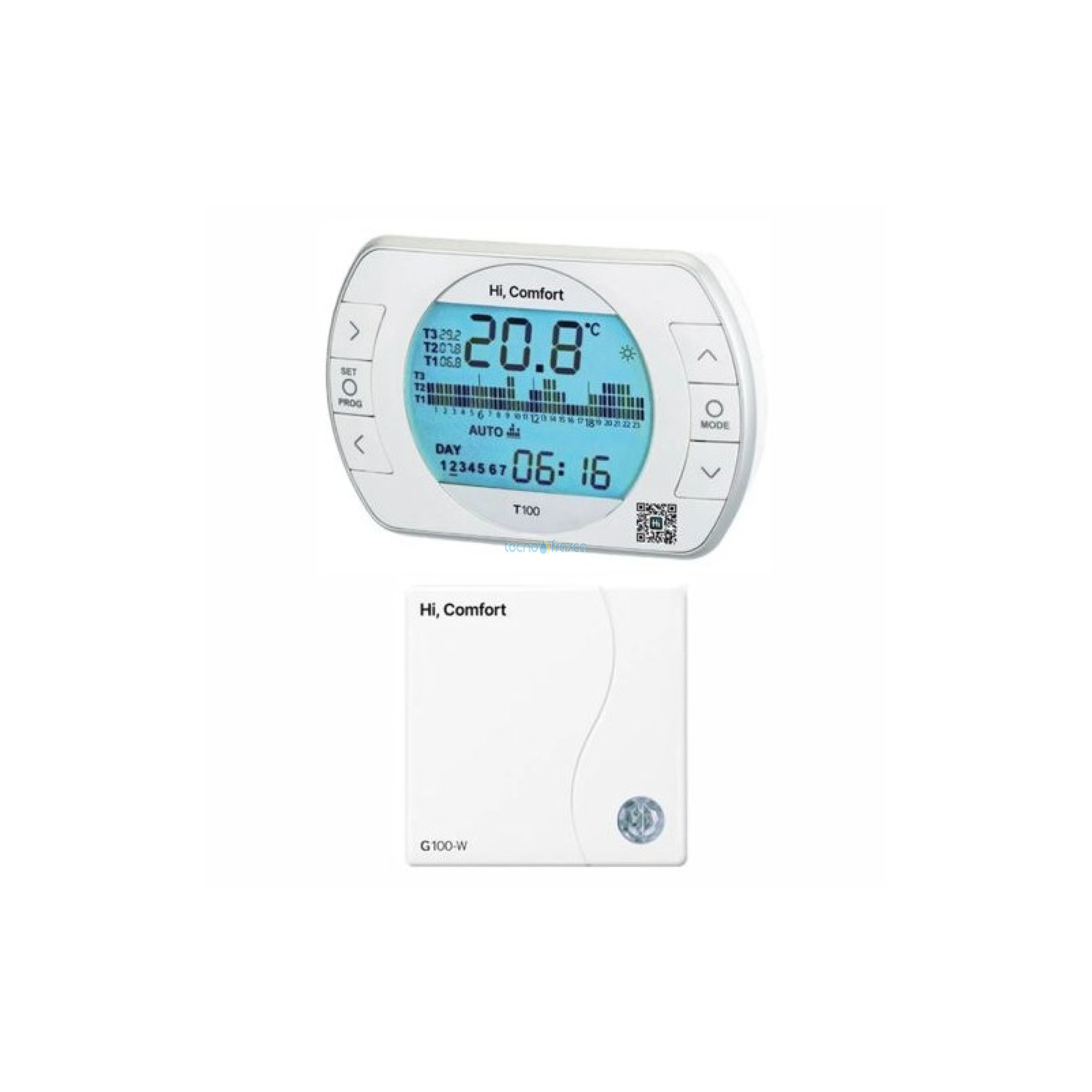 Cronotermostato Riello hi-comfort t100 on off modulante 20193352
