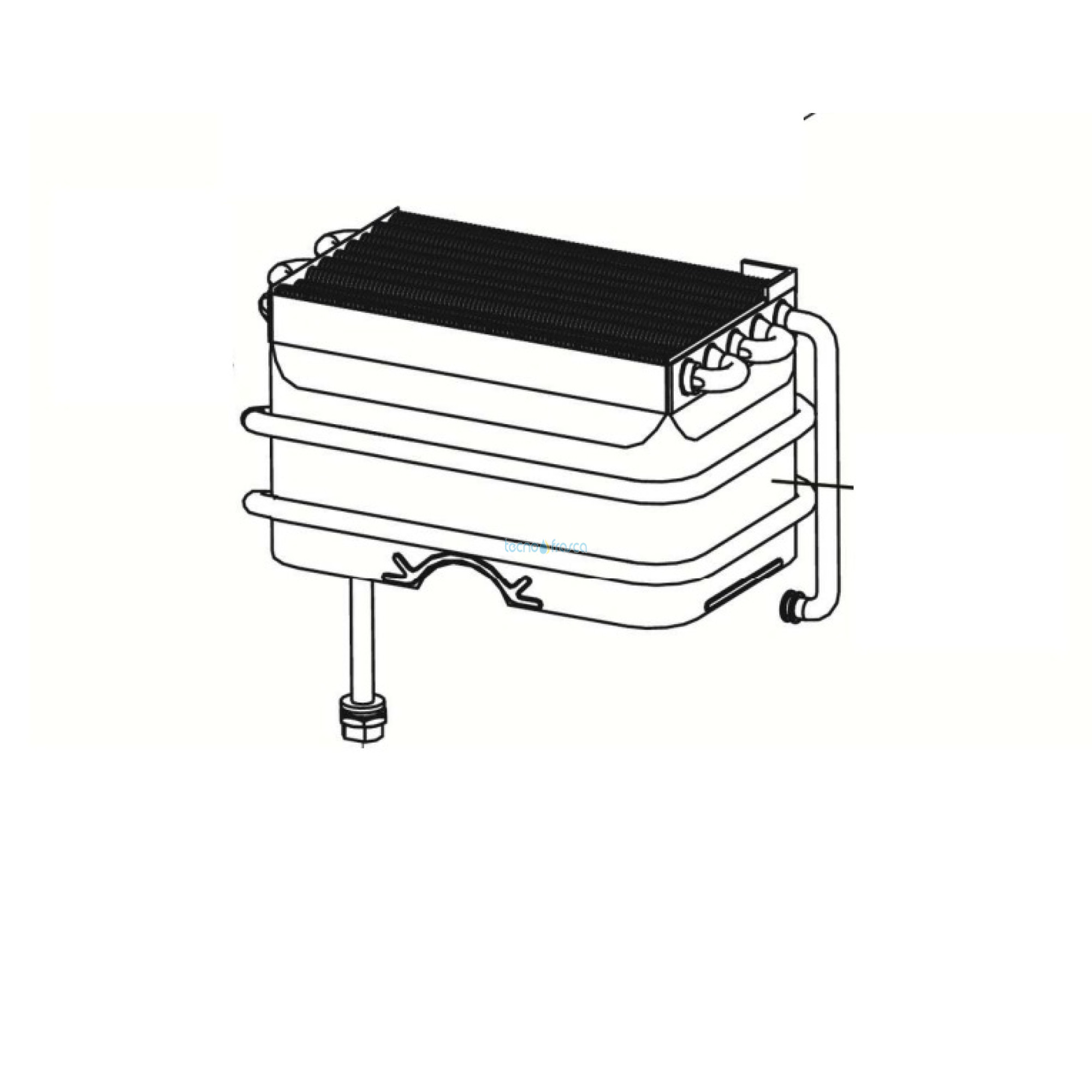 Ferroli scambiatore scaldabagno sky eco f 14 litri 3980s460