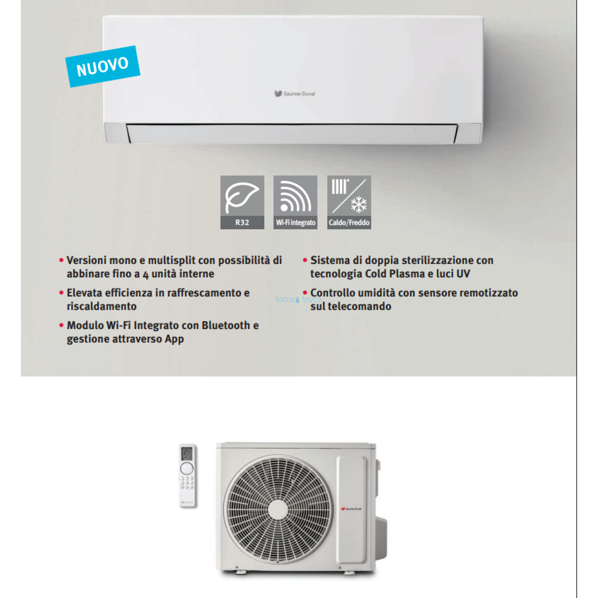 Hermann/Saunier Duval condizionatore vivair lite SDHB1-065 24000 BTU