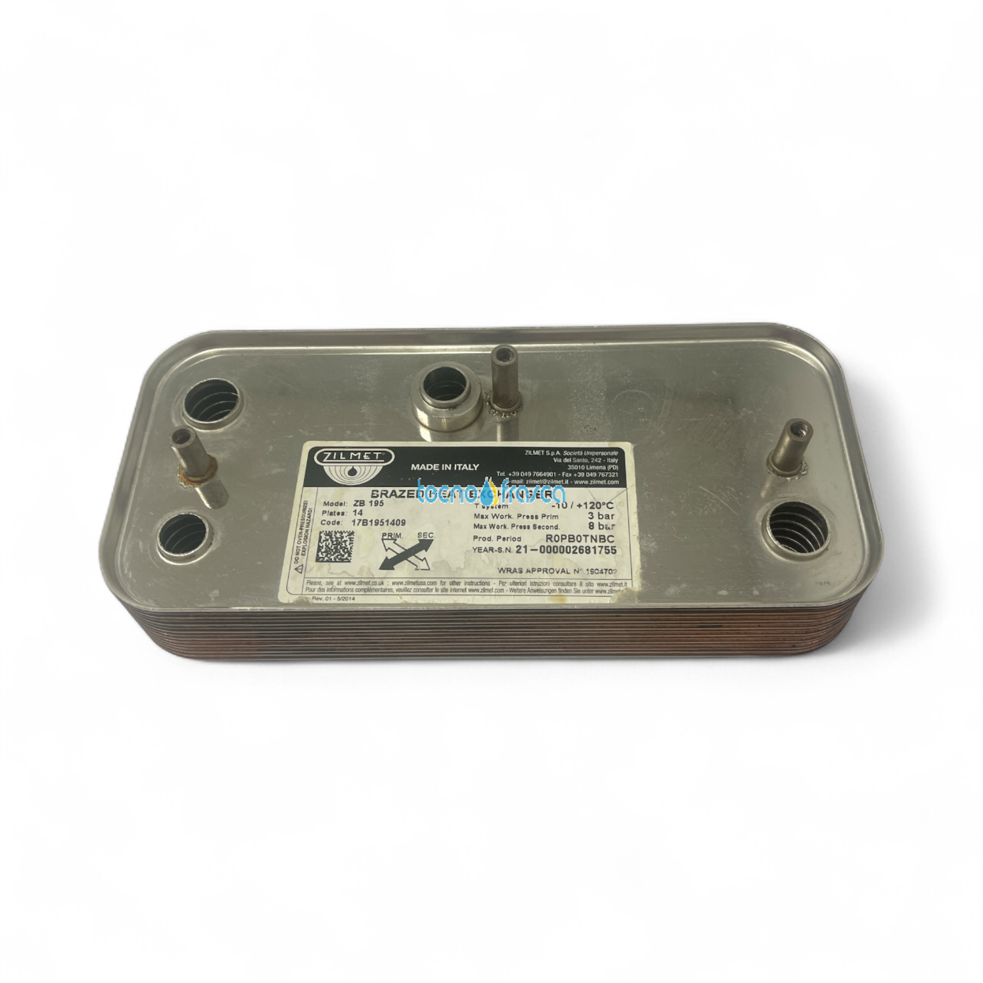 Sime kit scambiatore sanitario 12 piastre 6281508 ora 6281522