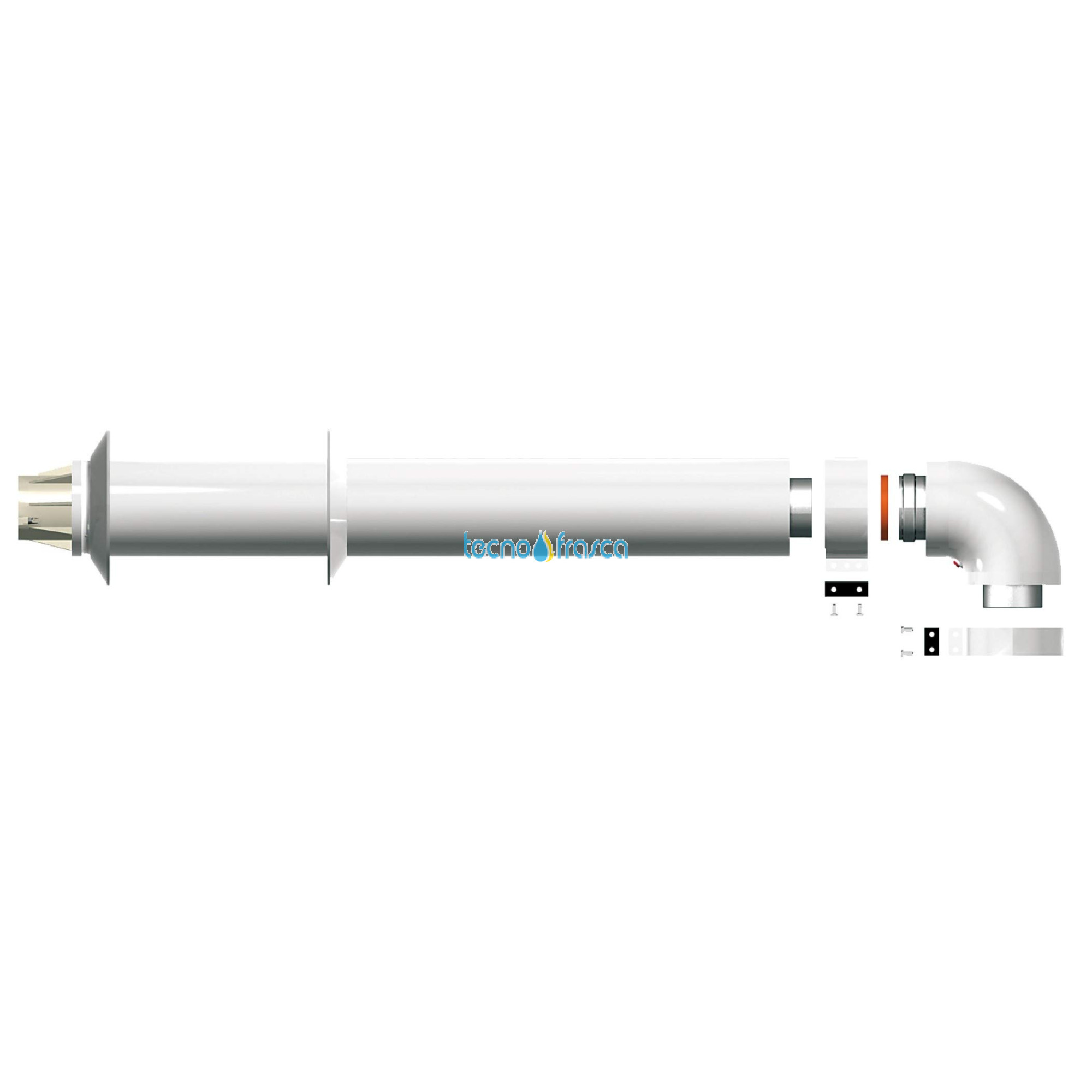 Chaffoteaux scarico fumi orizzontale coassiale 60/100 1mt 3318000