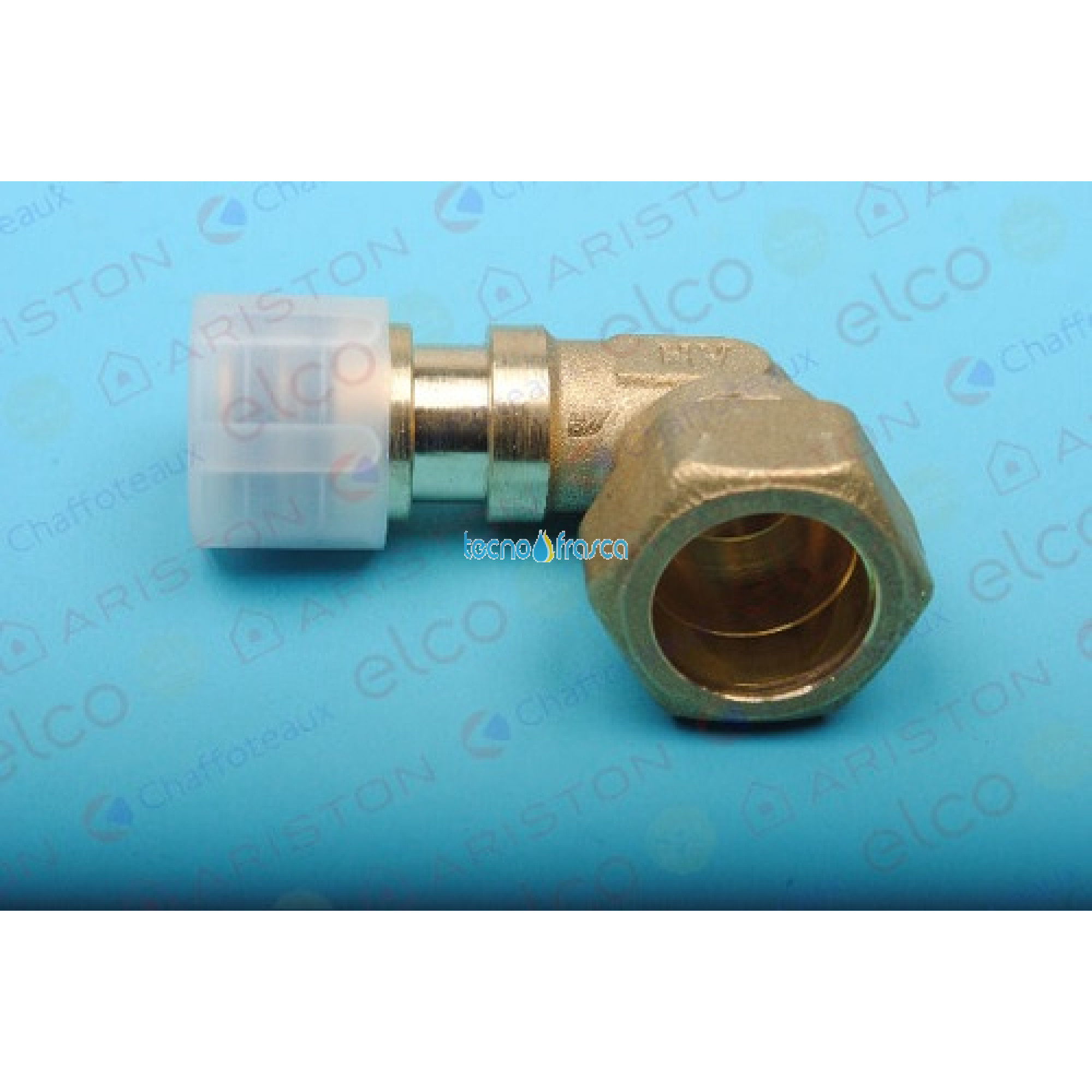 Ariston raccordo a curva + o-ring 65110725