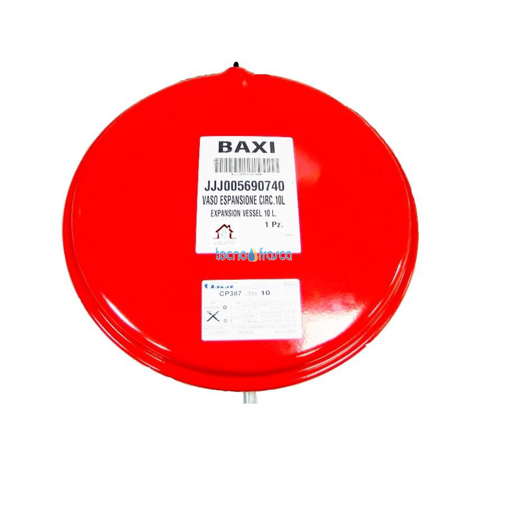 Baxi vaso di espansione lt 10 circolare jjj005690740