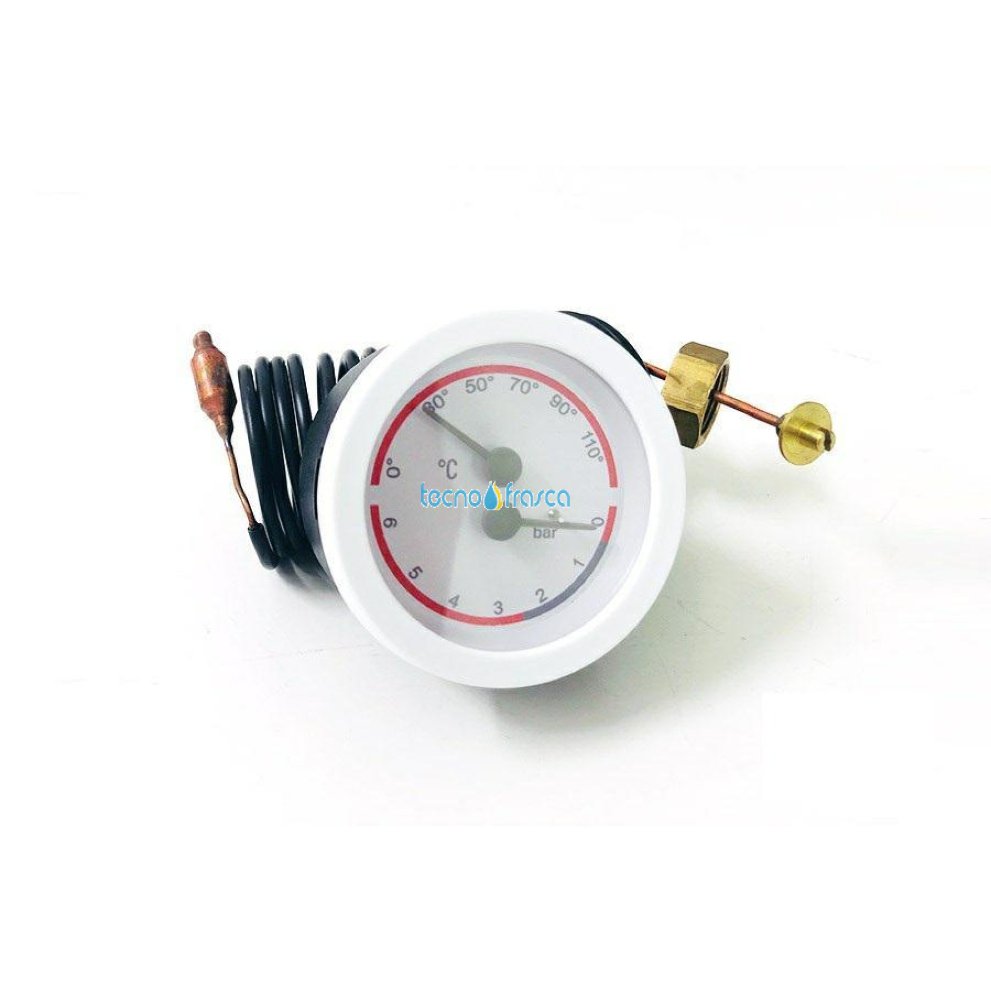 Baxi assieme termomanometro bianco con staffa jjj009950480
