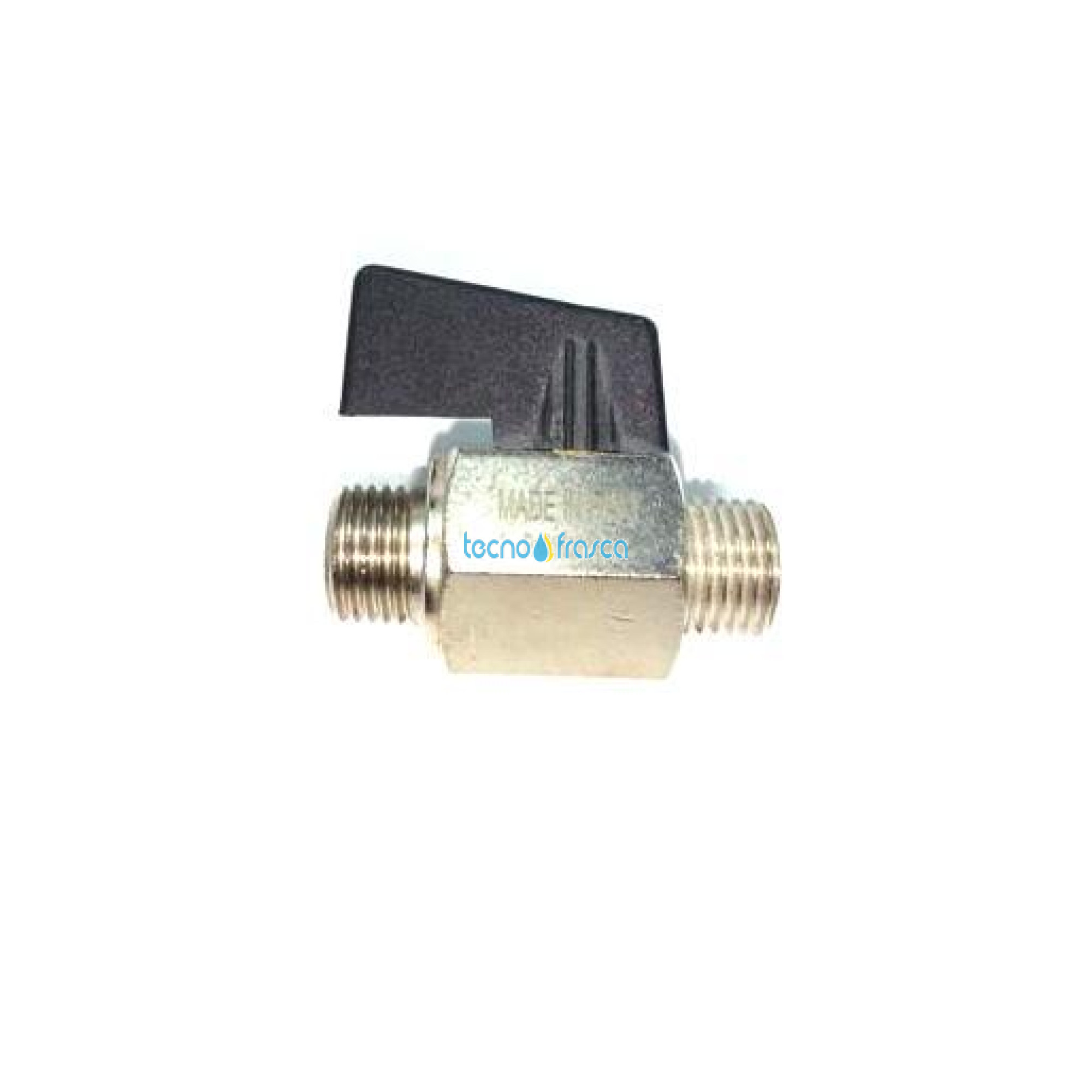 Valvola a sfera mignon cromata m/m 1/4 rrmm 1683
