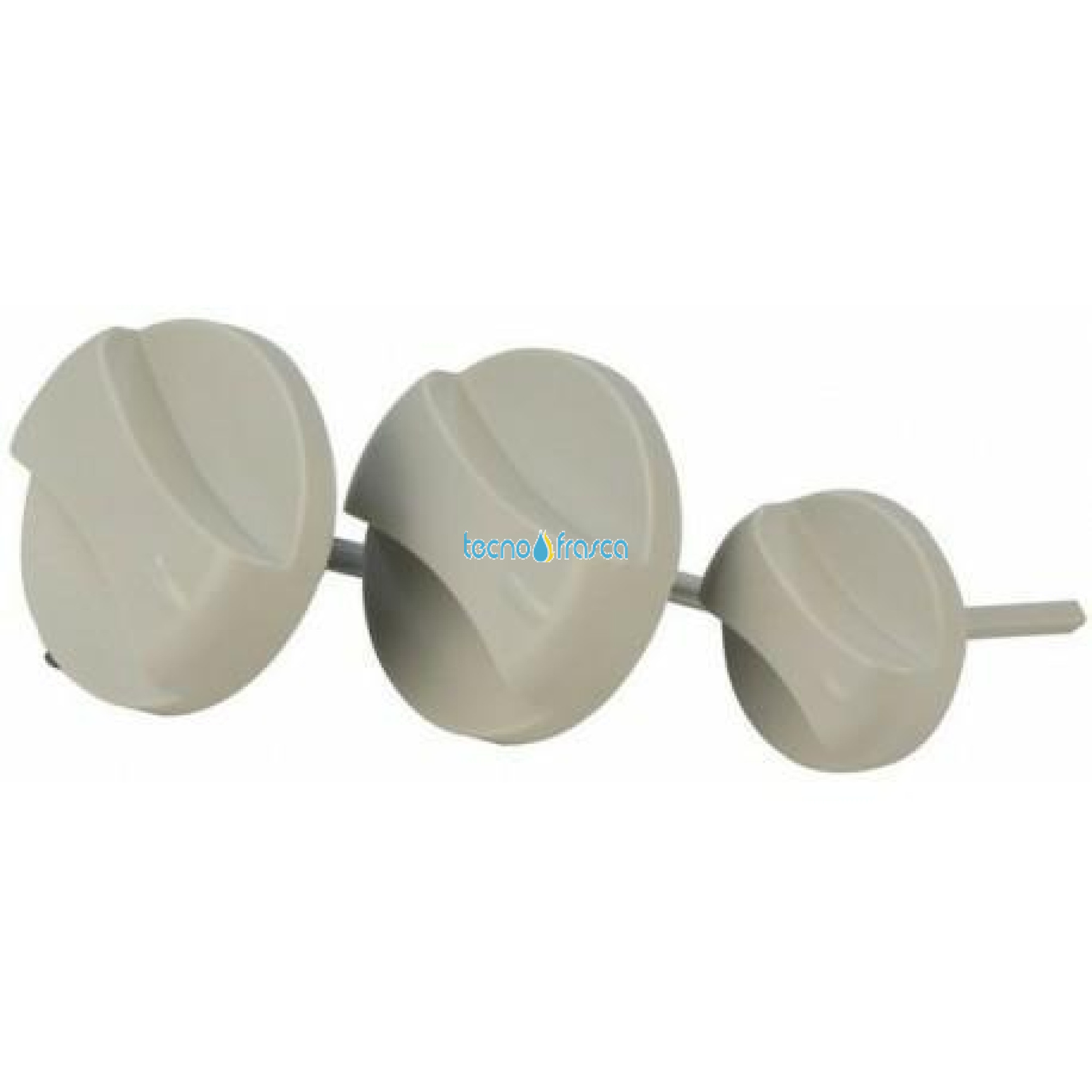 Vaillant manopole grigie kit 3 pezzi 114288