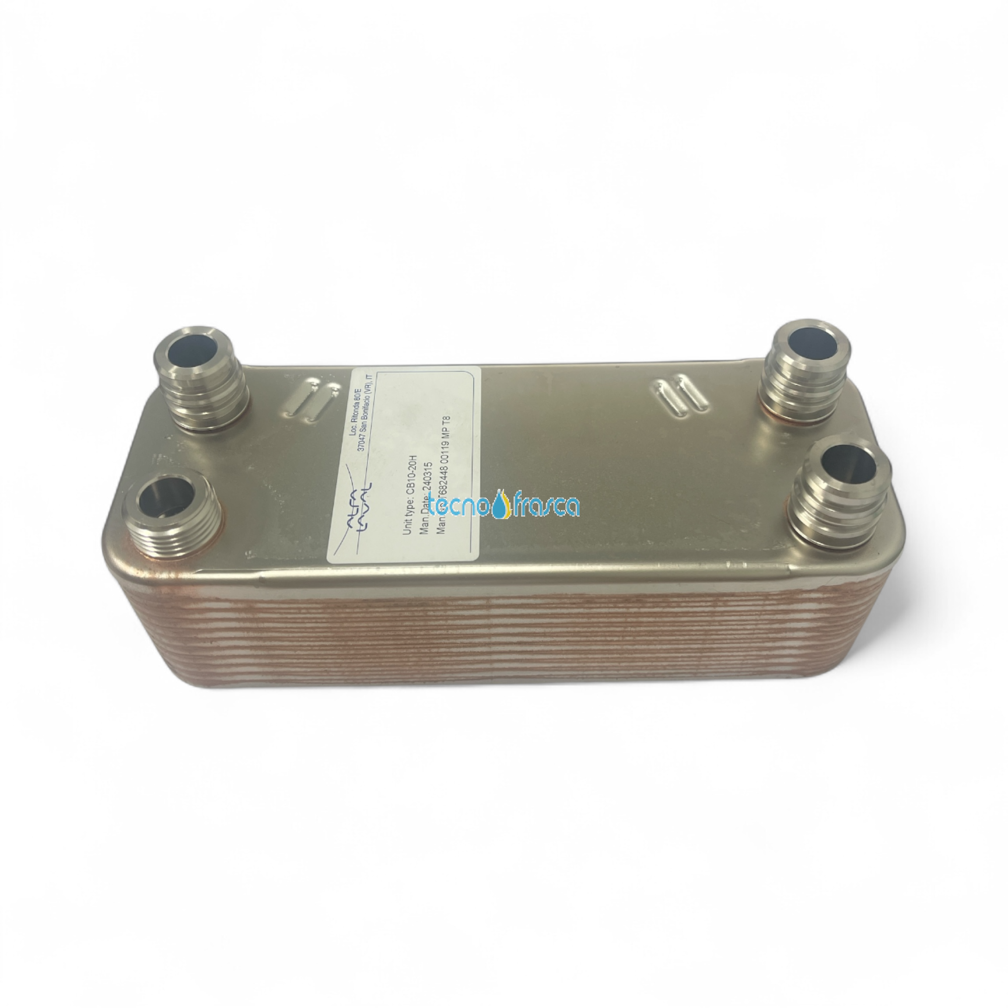 Scambiatore 20p innesto corto B30V Vaillant Turbo Block 065153