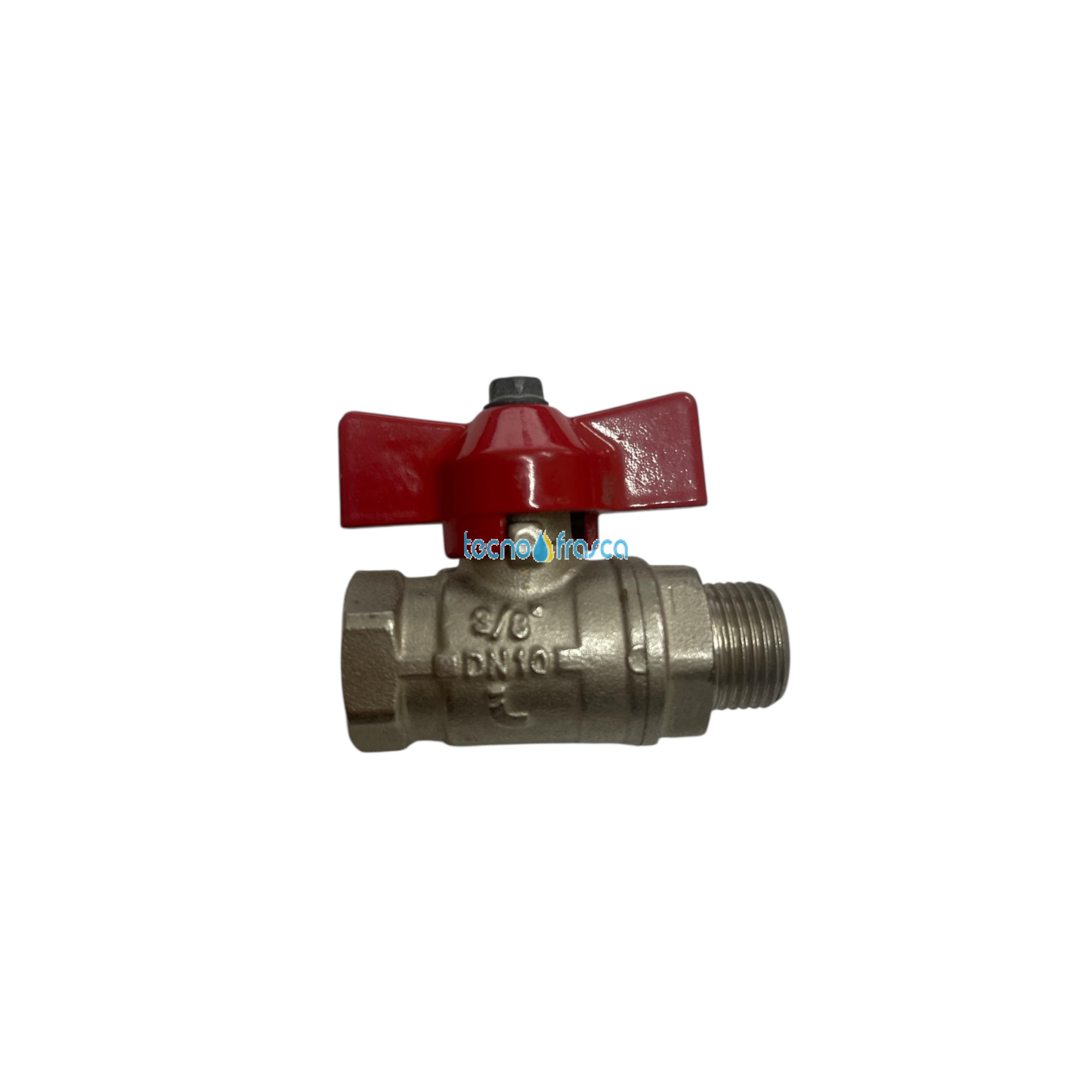 Rubinetto a sfera cromata m/f 3/8" corto
