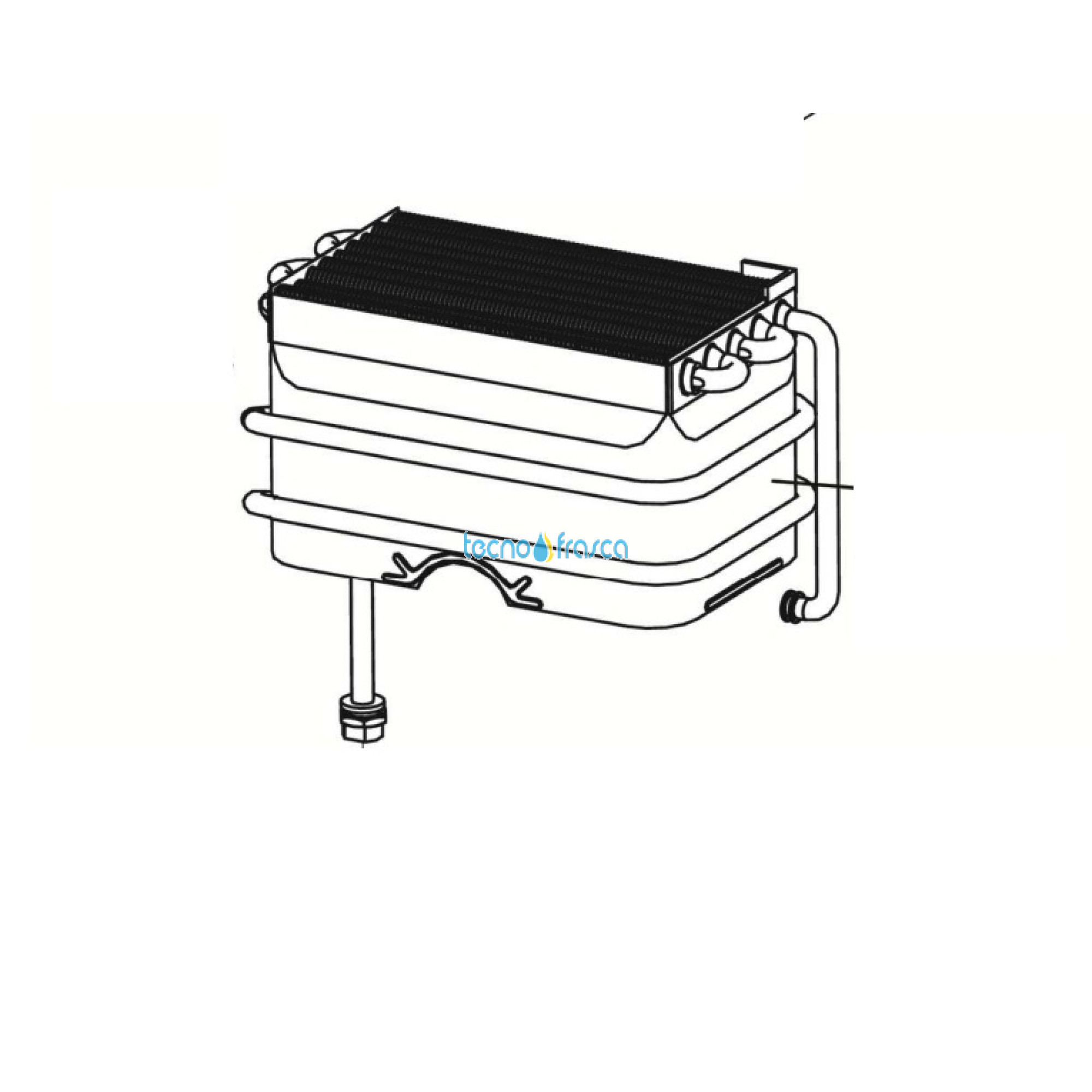 Ferroli scambiatore scaldabagno sky eco f 14 litri 3980s460