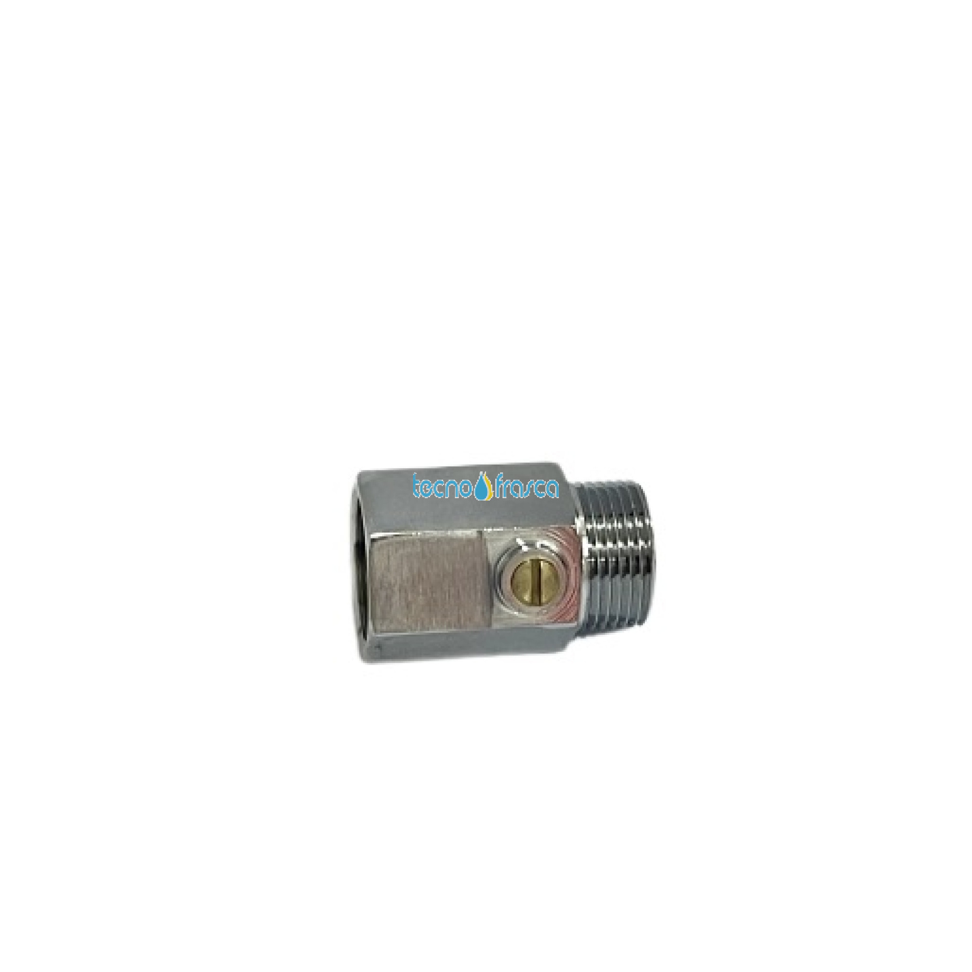Valvola a sfera mignon cromata M/F 1/4"