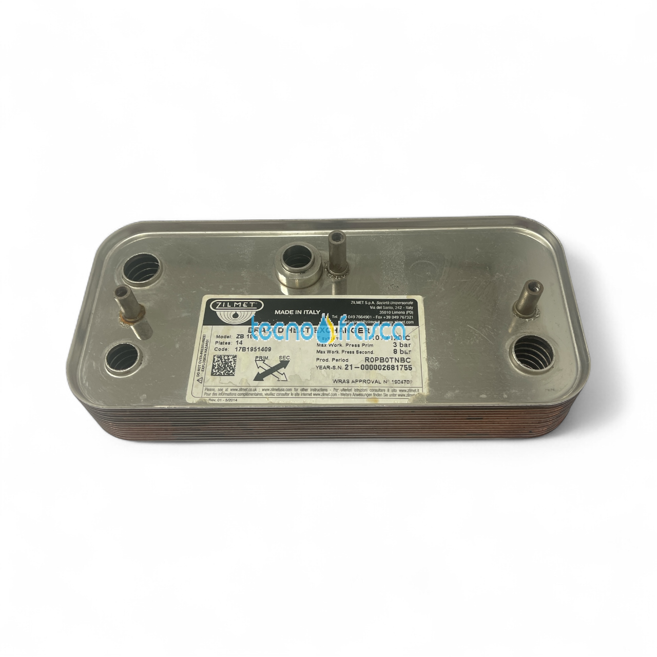 Sime kit scambiatore sanitario 12 piastre 6281508 ora 6281522