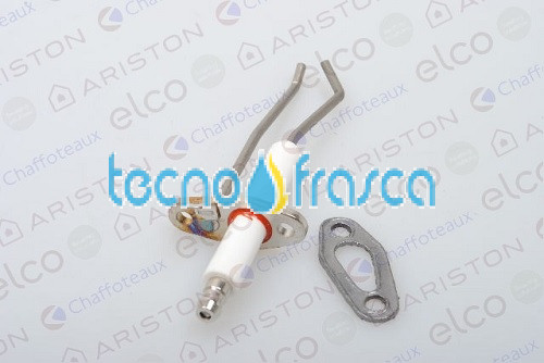 Ariston elettrodo di accensione + guarnizione 64201338