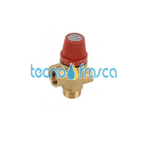 Ariston valvola sicurezza 1/2" 3 bar attacco idrometro 569292