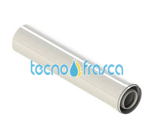 Prolunga caldaia condensazione d. 80mm 1 MT M/ polipropilene