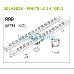 Beretta kit trasformazione metano scaldabagno Fonte 20155706