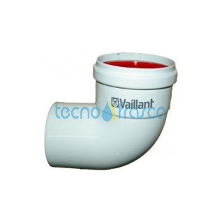 Vaillant curva in alluminioper sdoppiato diametro 80 Alu 87 300818