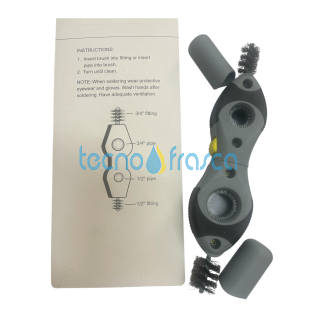 Spazzola pulitrice tubi in rame condizionamento  1/2'-3/4' 3p134