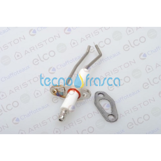 Ariston elettrodo di accensione + guarnizione 64201338
