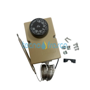 Termostato universale tipo F200 con bulbo scala -35 +35 gradi