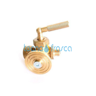 Rubinetto portamanometro 1/4 con premistoppa con flangia 91949982