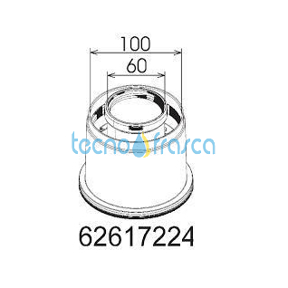Scarico coassiale verticaled60/100 condens. cosmogas.62617224