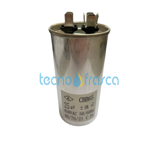 Condensatore 25mf 450vac 50/60hz