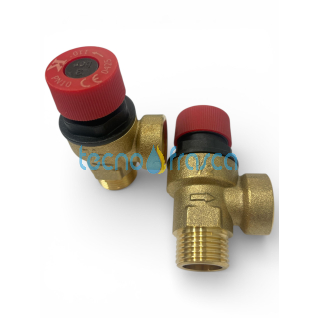 Baxi valvola di sicurezza 1/2 m/f 3 bar jjj009950600